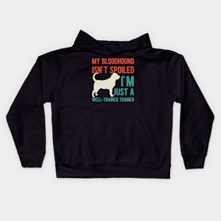 Funny Bloodhound Dog Kids Hoodie